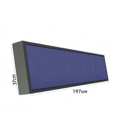 Ecran electrĂ´nico LED 300W Pixel 10 RGB Full Color IP65 1.97*0.37m
