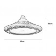 Campana LED UFO 160W IP65 Alta Resistencia 3030 -3D 125Lm/W Area-led