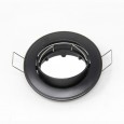 Aro acero circular Negro orientable para MR16-GU10 Area-led