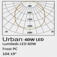 Farol LED 60W URBAN Philips Lumileds SMD 3030 160Lm/W