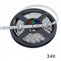 Tira LED RGB Flexible Interior 14.4W*5m - 24V Area-led - Tiras de LED de interior