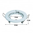 Aro blanco circular para dicroica LED GU10 - MR16 Area-led