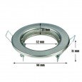 Aro prateado circular para LED GU10 - MR16