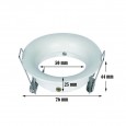 Aro Fijo para Dicroica circular Blanco GU10-MR16 Area-led