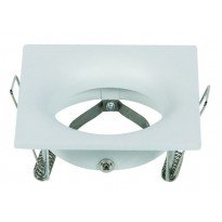 Aro Fijo para Dicroica cuadrado Blanco GU10-MR16 Area-led - Iluminación LED
