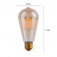 Bombilla LED Filamento Vintage 4W E27 Gold ST64 Area-led