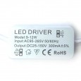 Driver para luminarias LED de 9W a 12W 300mA