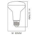 Bombilla LED 12W E27 PAR R80 120º Area-led