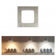 Placa LED Slim Cuadrada 8W Acero Inox Area-led