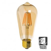 Bombilla LED Filamento Vintage 7W E27 Gold ST64 - Dimmable Area-led - Iluminación LED