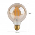 Bombilla LED Filamento Vintage 8W E27 G125 - Dimmable Area-led