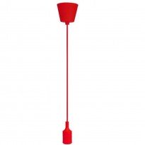 Portalámparas Rojo colgante E27 Area-led - Accesorios Lámparas Led