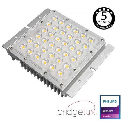 Módulo Optico LED 10W-65W Philips Driver Programable BRIDGELUX Chip SMD5050 8D para Farola Area-led