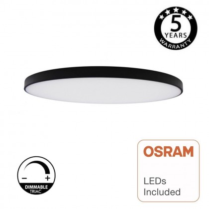 Plafón LED DIMABLE Superficie 18W OSRAM Chip - BERGEN - Negro Area-led
