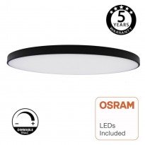 Plafón LED DIMABLE Superficie 24W OSRAM Chip - NARVIK - Negro Area-led