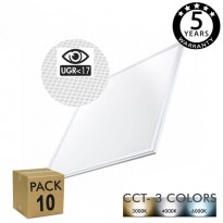 PACK 10 Painel LED 60x60 cm 40W UGR17 - Marco Branco - CCT - PACKPRO 10 UND Area-led