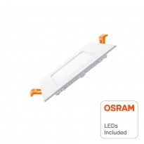 Painel Slim LED Quadrada 8W - OSRAM CHIP DURIS E 2835 Area-led