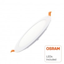 Placa Slim LED Circular 20W - OSRAM CHIP DURIS E 2835 Area-led - Downlight Extraplano Slim Led