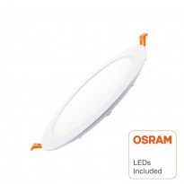 Placa Slim LED Circular 20W - OSRAM CHIP DURIS E 2835 Area-led - Downlight Extraplano Slim Led