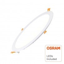 Painel Slim LED Circular 30W - OSRAM CHIP DURIS E 2835 Area-led - Downlights Led