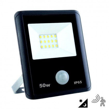 Foco Proyector LED 50W con Sensor Movimiento PIR Area-led