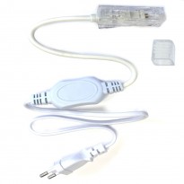 Cable Rectificador Corriente Tira LED 12mm - 230V AC IP65 Corte cada 100cm Area-led - Fitas Led E Neon Led
