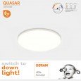Downlight LED 8W Frameless QUASAR - OSRAM CHIP DURIS E 2835 - CCT Area-led