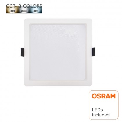 Downlight LED 15W Cuadrado - OSRAM CHIP DURIS E 2835 - CCT - UGR17 Area-led