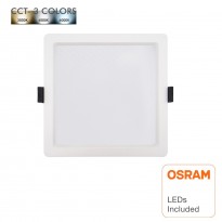 Downlight LED 15W Cuadrado - OSRAM CHIP DURIS E 2835 - CCT - UGR17 Area-led - Downlights Led