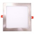 Placa LED Slim Cuadrada 20W Acero Inox - CCT- OSRAM CHIP DURIS E 2835 Area-led