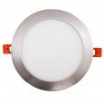 Placa LED Slim Circular 15W Acero Inox - CCT- OSRAM CHIP DURIS E 2835 Area-led