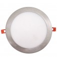 Placa LED Slim Circular 20W Acero Inox - CCT- OSRAM CHIP DURIS E 2835 Area-led