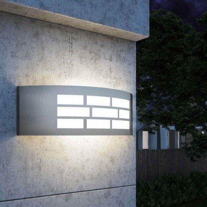 Aplique para LED E27 GOTEMBURGO INOX Exterior Area-led