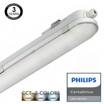 Regleta Estanca LED 40W Philips Driver COREPLUS - CCT - 120cm Area-led - Iluminación LED