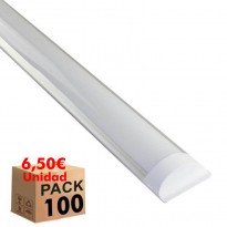 PACK 100 - Regleta plana LED 36W 120º Area-led - Iluminación LED