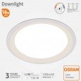 Downlight LED 8W Circular - OSRAM CHIP DURIS E 2835 - CCT - UGR19 Area-Led