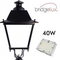 Farola LED 40W Aluminio - TUROL - Chip Bridgelux - Iluminación LED