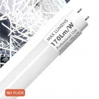 PACK 10 - Tubo LED 20W Cristal 120cm T8 - 170 Lm/W - PRO MAX LUMENS - 3400Lm - NO FLICK - Area-Led