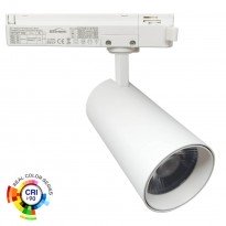 Foco LED 30W PARMA Blanco Carril Monofásico CRI +92 - Iluminação Comercial