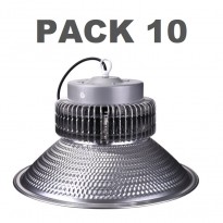 PACK 10 Campana LED 100W industrial luz blanca 6000K SMD