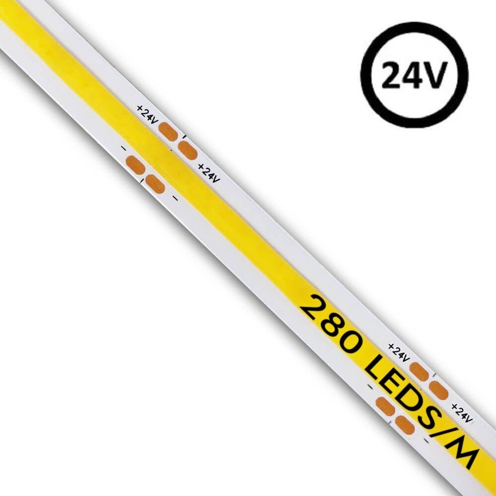 Tira LED Amarilla Dorada 12V SMD2835 120led/M IP20 5M - Learoy LED