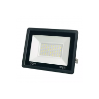 Foco Proyector LED Exterior Negro 50W IP65 SERIE ECO Area-led - Proyectores Led Exterior Y Jardín