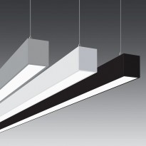 Lámpara Lineal Colgante - MINI MUNICH - BLANCO - PLATA - NEGRO - 1,44m - UGR19 - IP54 - Area-Led - Iluminación LED