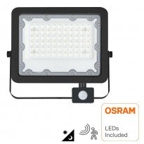 Foco Proyector LED 50W AVANT OSRAM CHIP DURIS E 2835 - Sensor Movimiento PIR Area-led - Jardim E Projetores De Led Ao Ar Livre