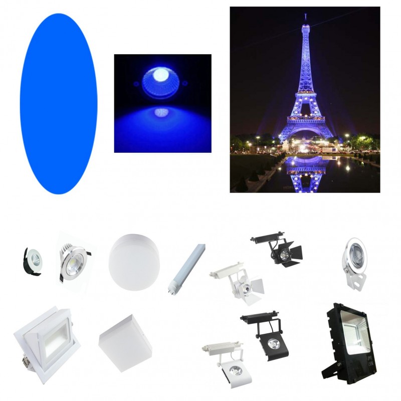Filtro de luz Eurolite 511046A6 Azul filtro de iluminación Azul, 2,65 cm, 590 mm 