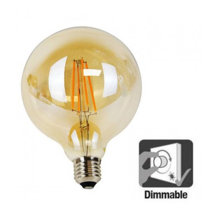 Bombilla LED Filamento 6W REGULABLE G125 E27 Area-led