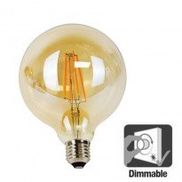 Bombilla LED Filamento 6W REGULABLE G125 E27 Area-led - Iluminación LED